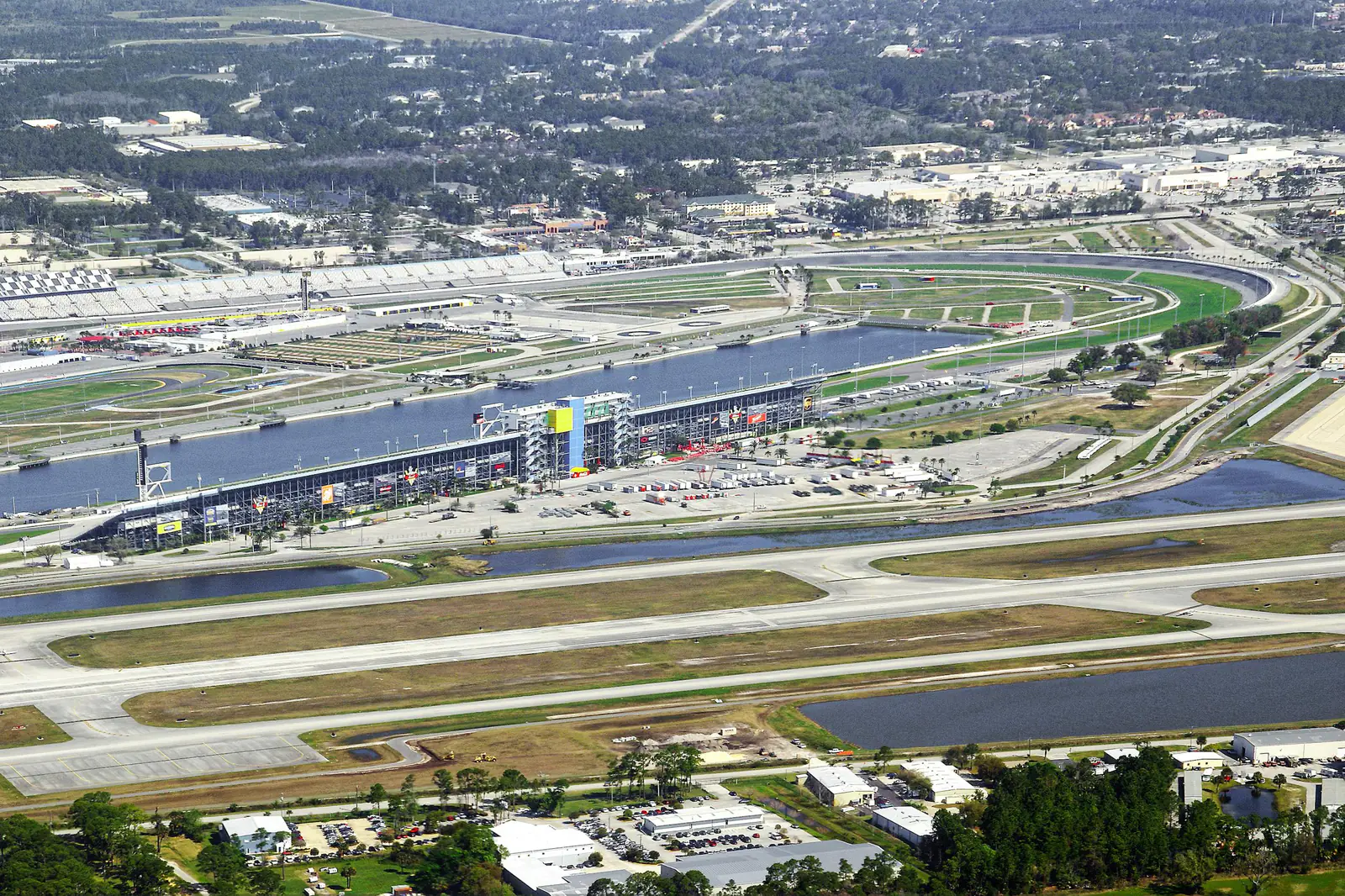 Aerial view of Daytona International Speedway.
